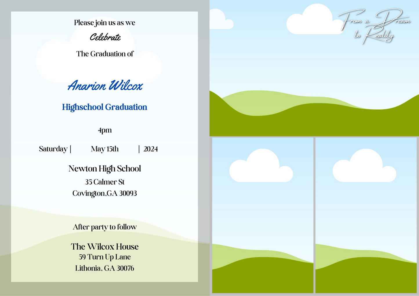 Graduation Magazine Template (Editable)