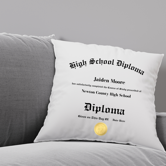 Grad Pillow Design (Editable) + Bonus
