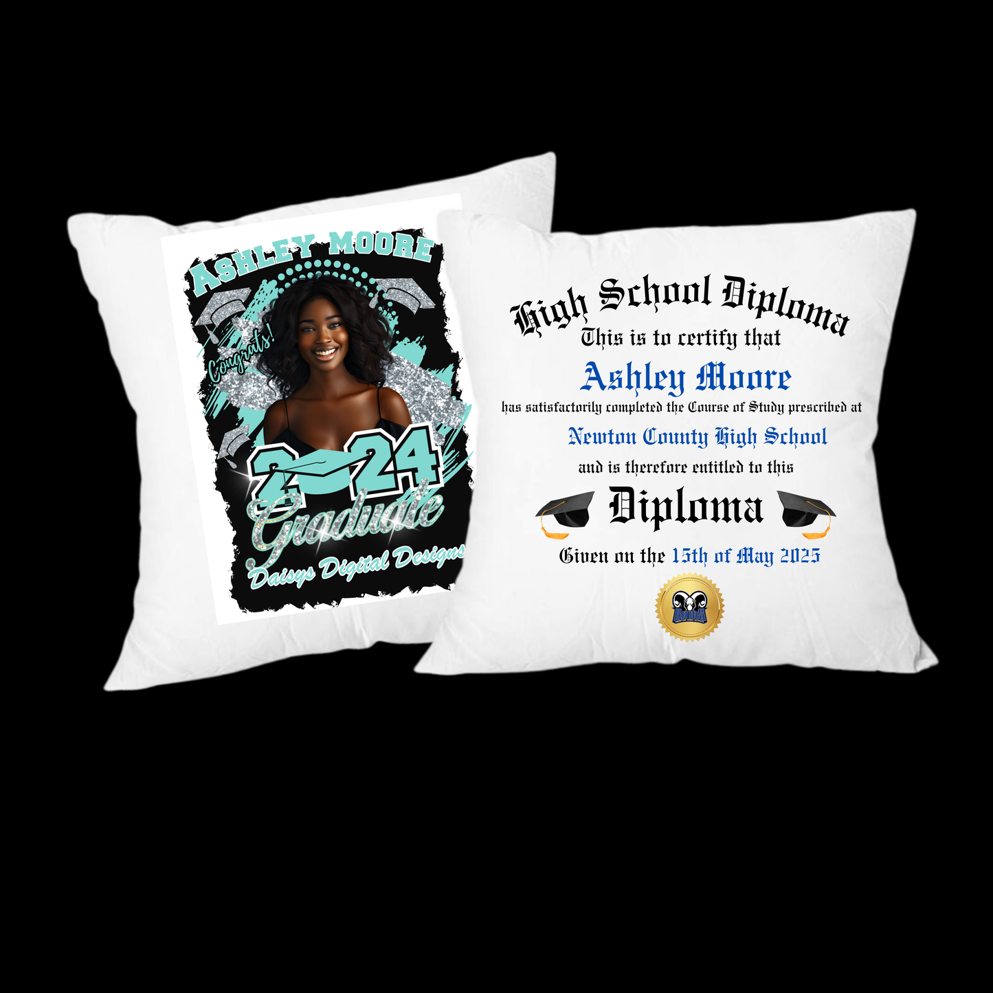 Grad Pillow Design (Editable) + Bonus