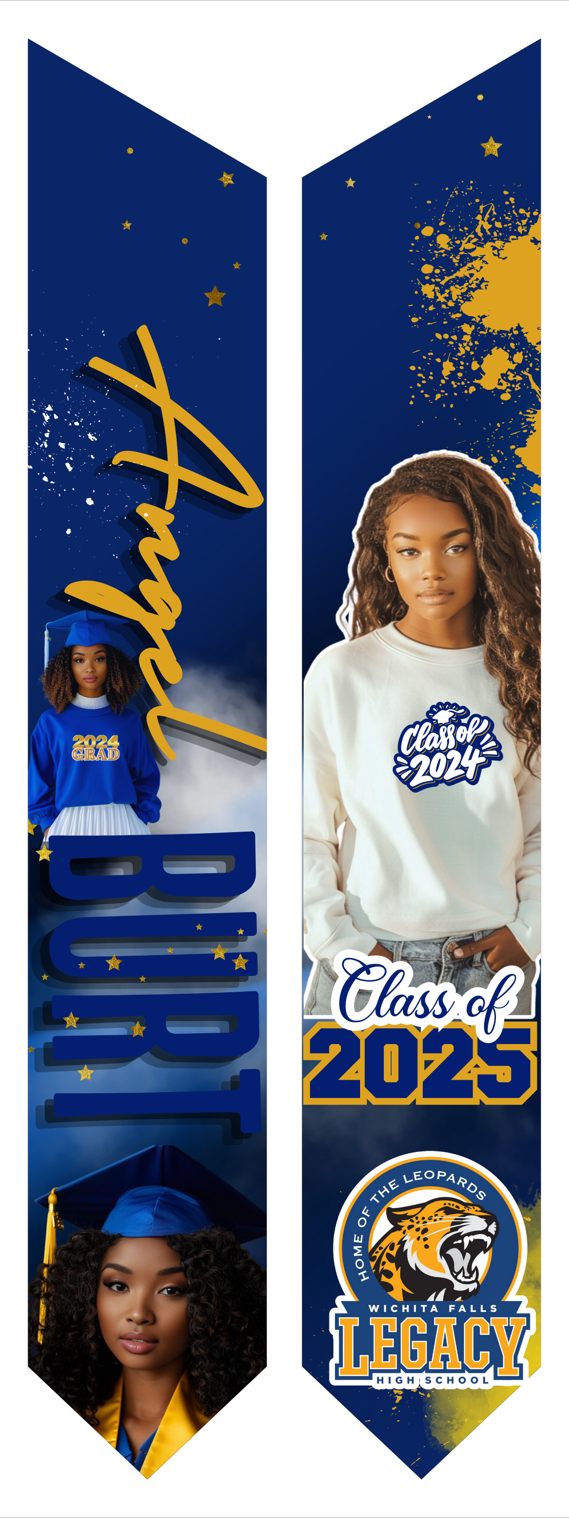 Grad Stole Design Bundle (Editable)