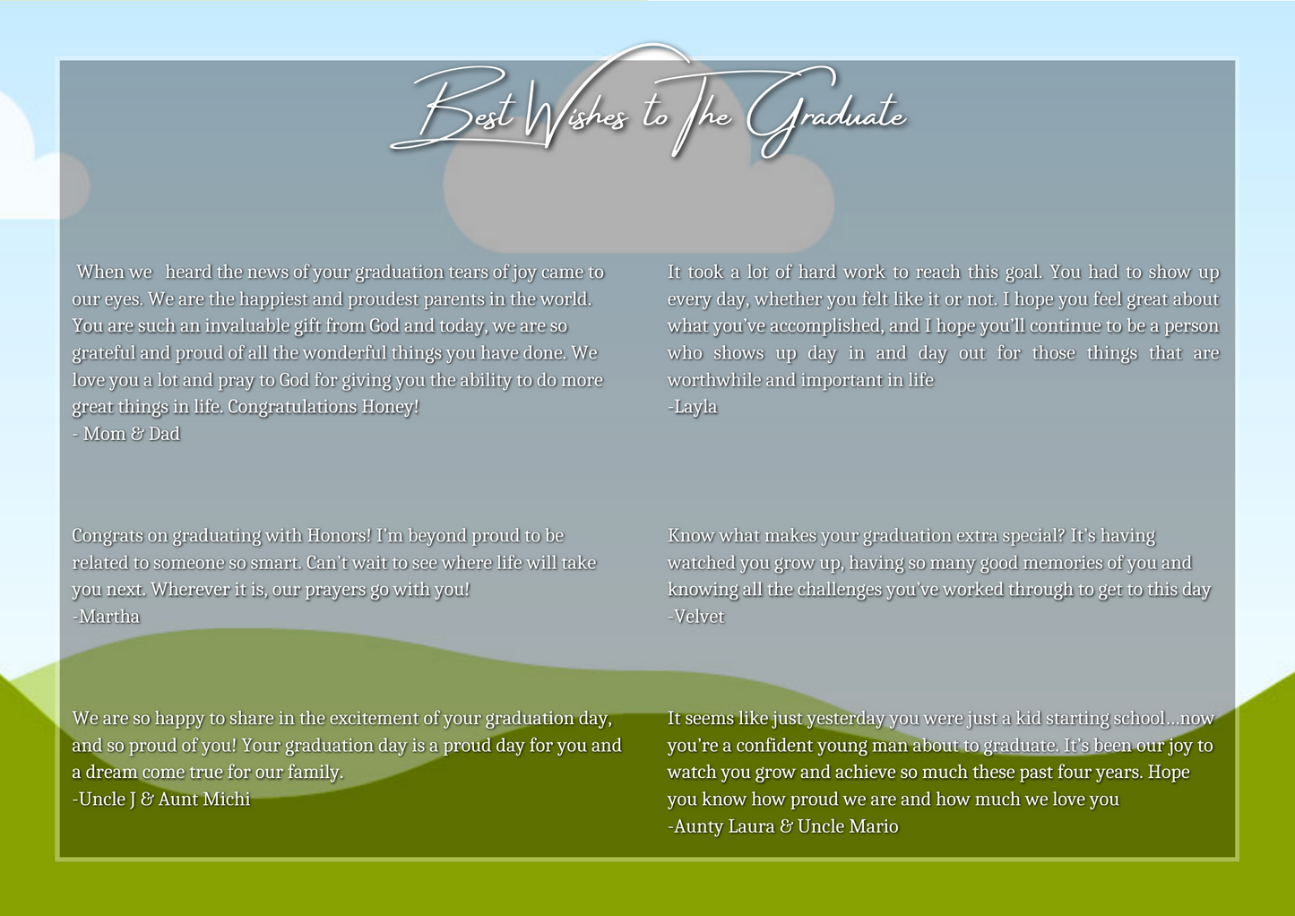 Graduation Magazine Template (Editable)