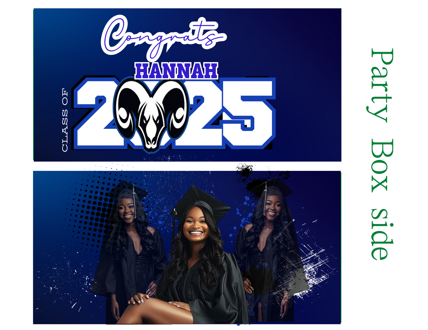 Grad Party Favor Template (Editable)