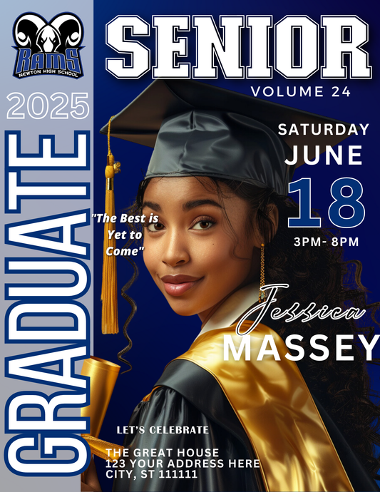 Single Magazine Cover Design (Editable)
