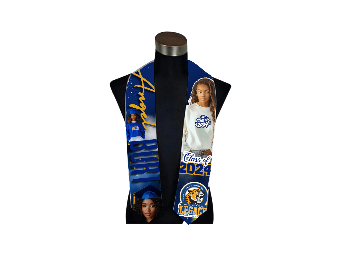 Grad Stole Template & Mock-up Bundle (Editable)