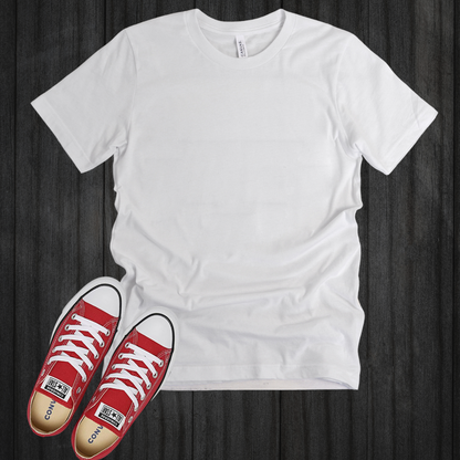White T-shirt & Converse Mock-up (Editable)
