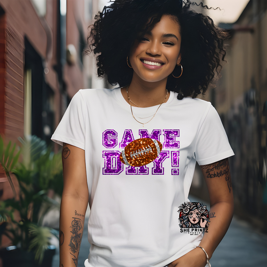 Glitter Game Day T-shirt