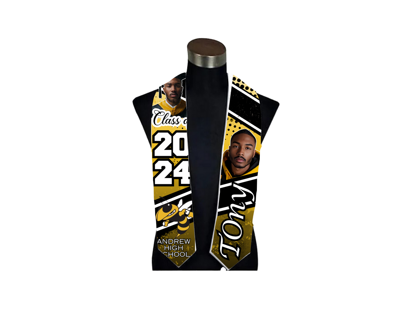 Grad Stole Template & Mock-up Bundle (Editable)