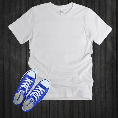 White T-shirt & Converse Mock-up (Editable)
