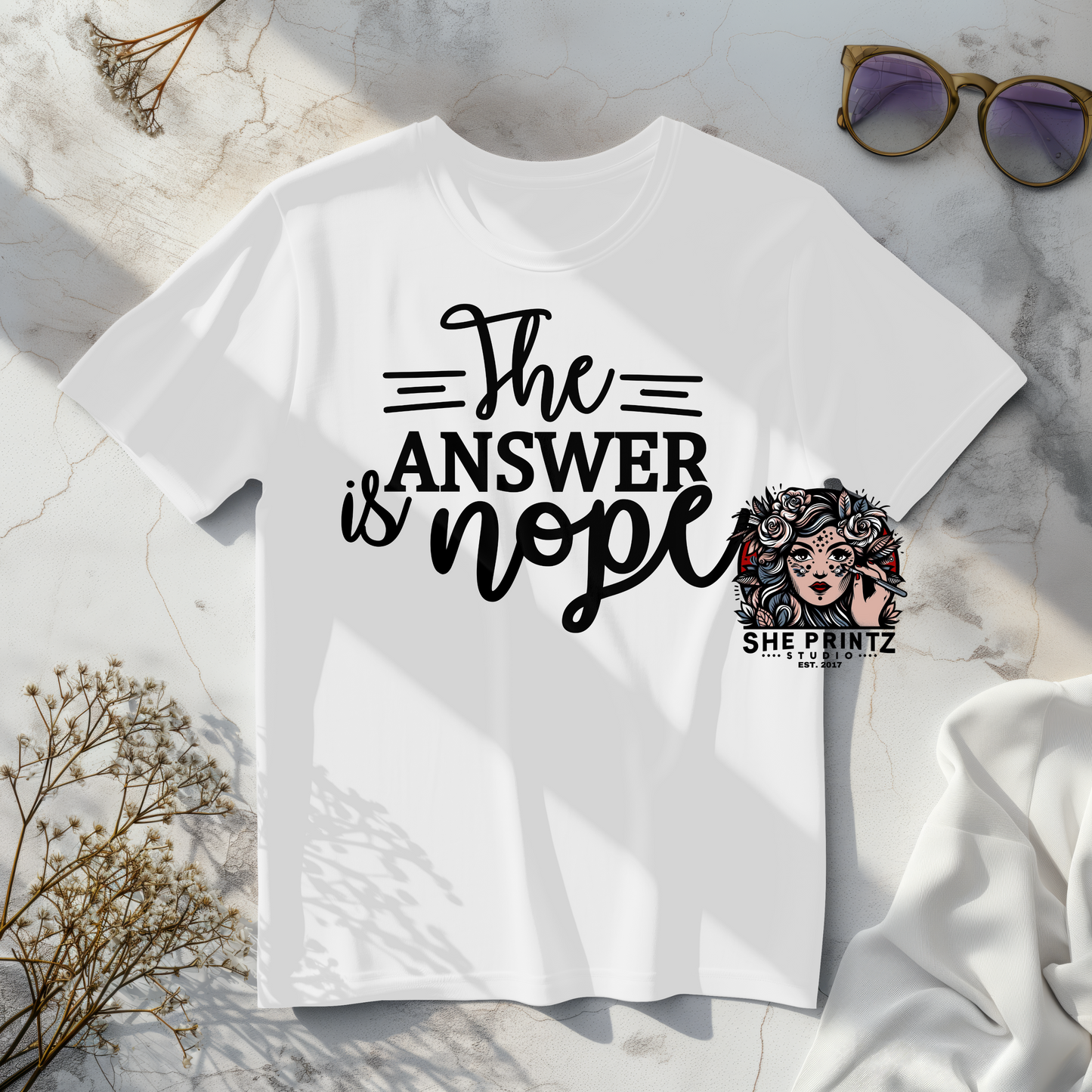 The Answer Is Nope T-shirt