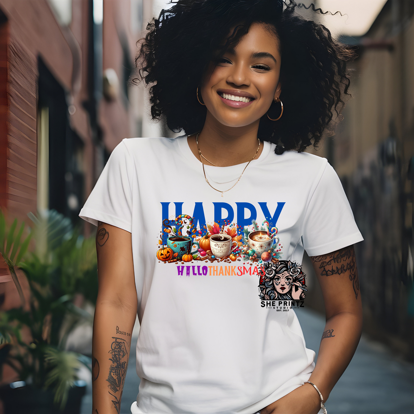 Happy Hallothanksmas T-shirt