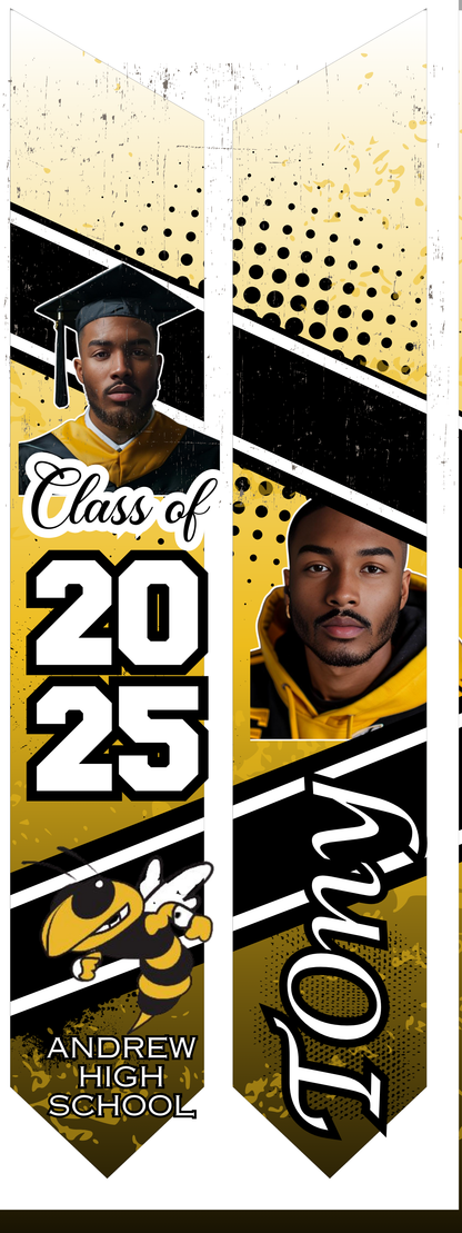 Grad Stole Design Bundle (Editable)