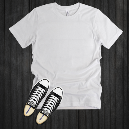 White T-shirt & Converse Mock-up (Editable)
