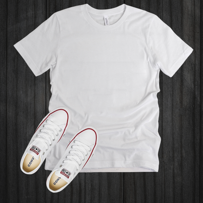 White T-shirt & Converse Mock-up (Editable)