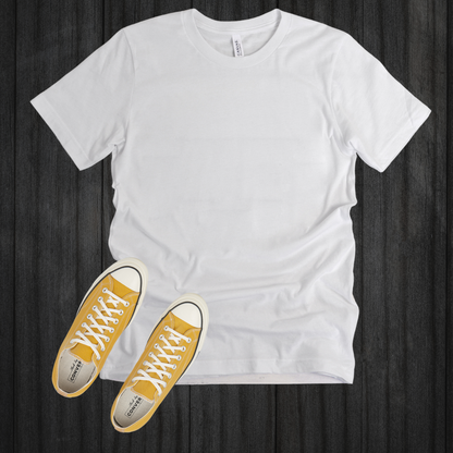 White T-shirt & Converse Mock-up (Editable)