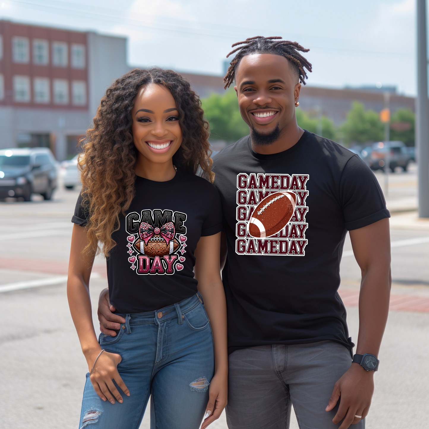 His & Hers Game Day T-shirts